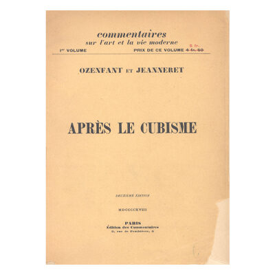 Amédée Ozenfant et Charles-Edouard Jeanneret, Après le cubisme © FLC / ADAGP