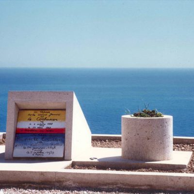 Le Corbusier's Grave, Roquebrune-Cap-Martin, France, 1958-1965