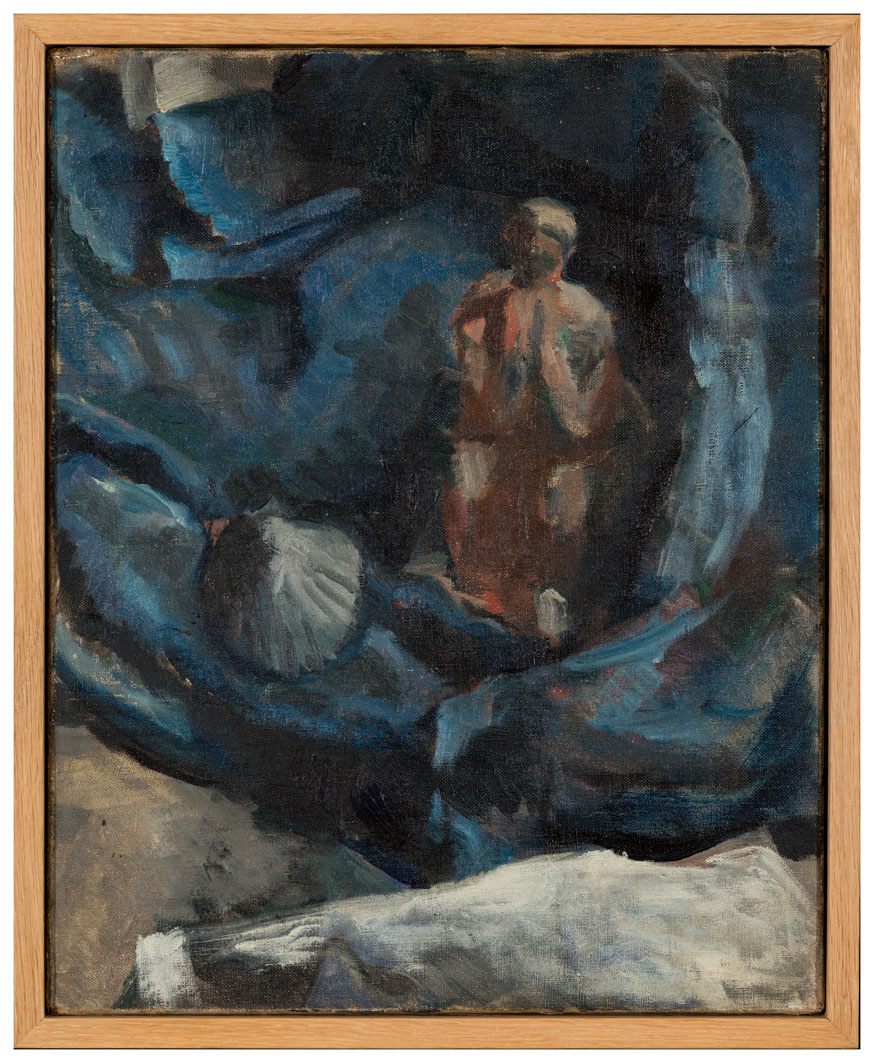 Femme et coquillage sur fond bleu, 1918
© FLC/ADAGP