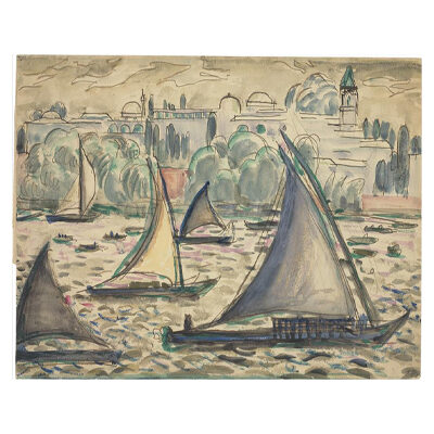 Le Corbusier, Barques avec voiles latines, 1911 © FLC / ADAGP