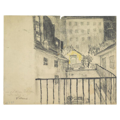 Le Corbusier, Cour intérieure avec balustrade, 1911 © FLC / ADAGP