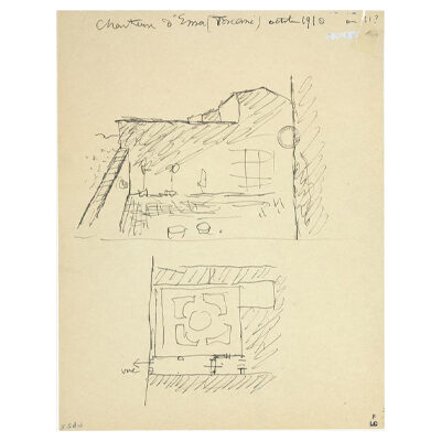 Le Corbusier, Croquis Chartreuse d'Ema (Toscane), 1911 © FLC / ADAGP