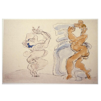 Le Corbusier, Deux nus féminins dansant, 1933 © FLC / ADAGP