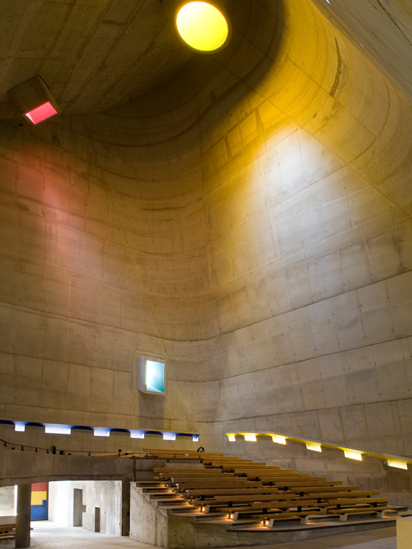 Le Corbusier, Église de Firminy © FLC / ADAGP / Olivier Martin-Gambier