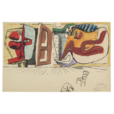 Le Corbusier, Étude pour peinture murale ou tapisserie, 1942 © FLC / ADAGP