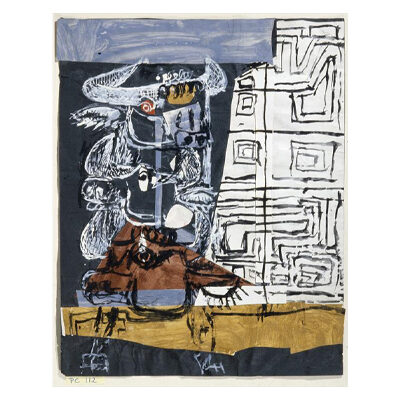 Le Corbusier, Le taureau conquérant (projet de tapisserie), 1953 © FLC / ADAGP