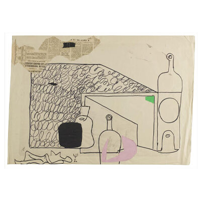 Le Corbusier, Nature morte aux bouteilles et femme couchée, 1964 © FLC / ADAGP