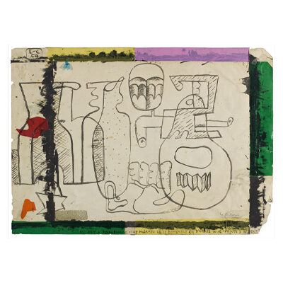 Le Corbusier, Nature morte avec bouteilles, verre et gant, 1959 © FLC / ADAGP