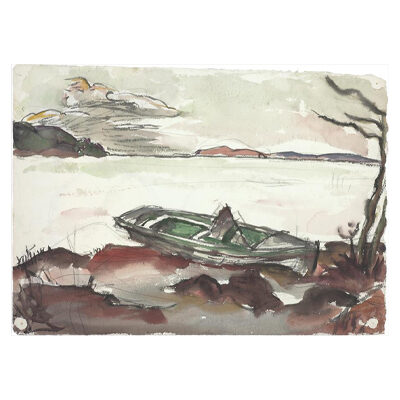 Le Corbusier, Paysage du lac de Bienne, 1915 © FLC / ADAGP