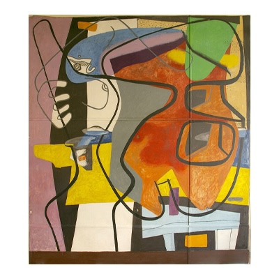 Le Corbusier, Peinture murale, 35 rue de Sèvres à Paris, 1948 © FLC / ADAGP