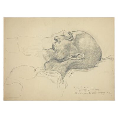 Le Corbusier, Portrait de M. Jeanneret-père sur lit de mort, 1926 © FLC / ADAGP