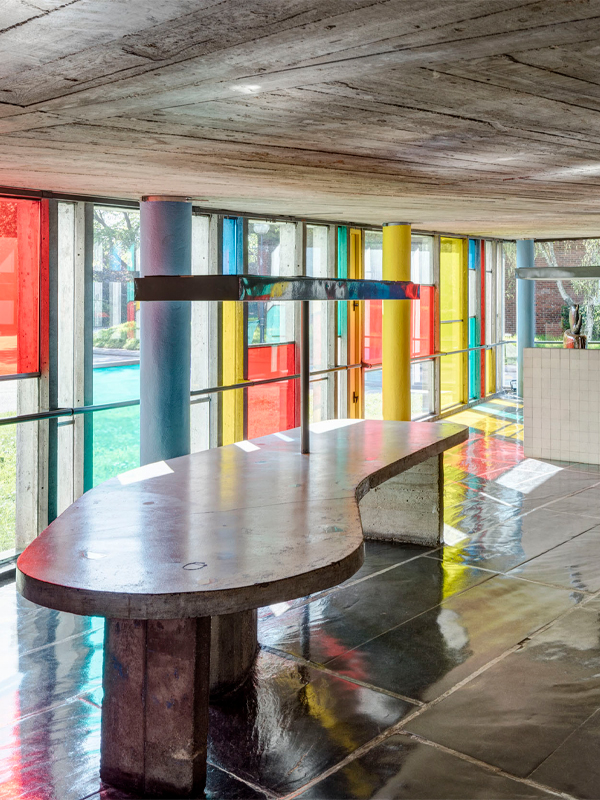 Charlotte Perriand with Le Corbusier and Lúcio Costa. Maison du