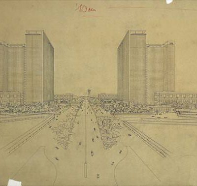 Layout of Porte Maillot, Paris, France, 1929