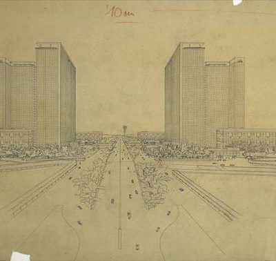 Aménagement de la porte Maillot, Paris, France, 1929