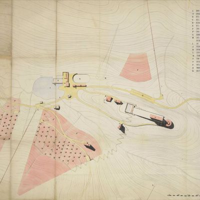 Layout of a winter and summer sports resort, Vars, France, 1939