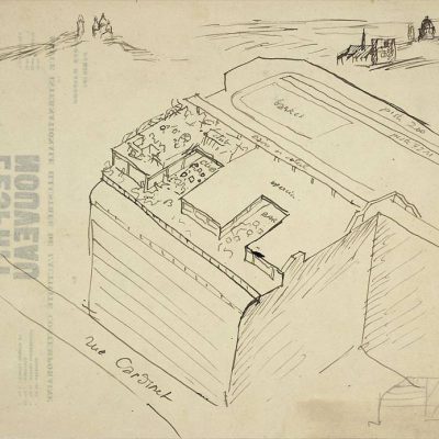 Apartment building, stadium, garage Cardinet, Paris, France, 1926