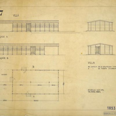 Pavillon pour 40 homes, Not located, 1938