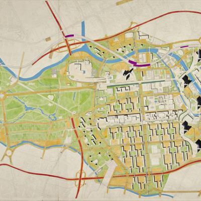 Urban planning, Berlin, Germany, 1958