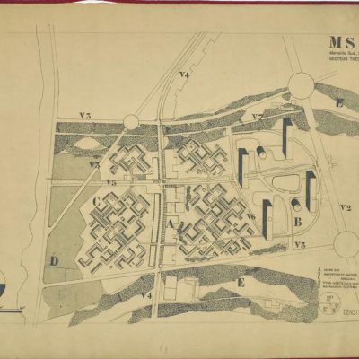 Urbanisme, Marseille-Sud, France, 1946