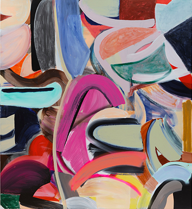 Liliane Tomasko Shapeshifter (and the conundrum of the organically angular), 2024 Acrylique, spray acrylique sur toile 172.7 x 157.5 cm