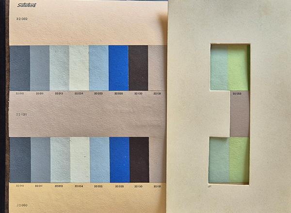 Salubra avec lunette, 
LE CORBUSIER, Salubra, claviers de couleur, Éditions Salubra, Bâle, 1931
